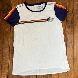 Her Universe Star Wars Retro Stripe Tee Kessel Crew millennium Falcon